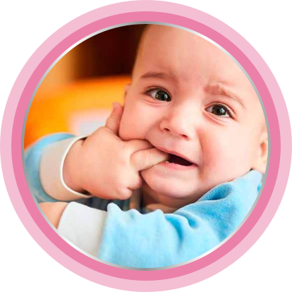 Baby holding fingers in his mouth